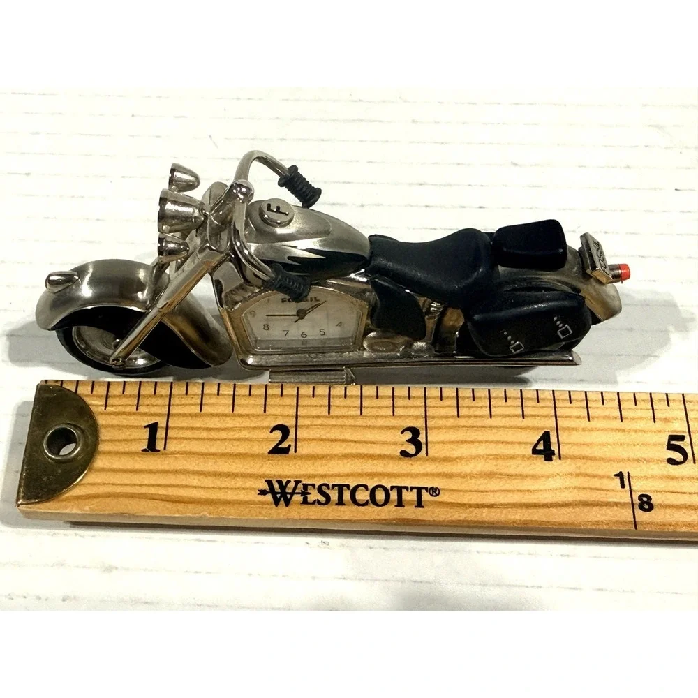FOSSIL Limited Edition‎ Harley Davidson Chopper Motorcycle Display Clock + TIMEX